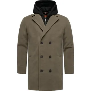 Wintermantel STONE HARBOUR "Trenchcoat Darioon XX", Herren, Gr. S, braun (stone braun), Obermaterial: 95% Polyester PES. 3% Viskose CV. 2% Elasthan EL. Obermaterial: Futter: 100% Polyester PES. 100% Polyester PES., Mäntel Wintermantel