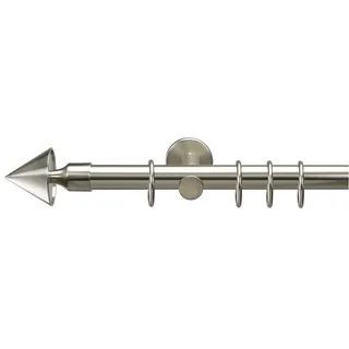 LIEDECO Vorhangstange Kegel 1-läufig Ø 20 mm 240 cm Silber