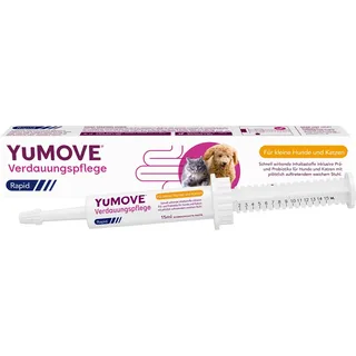 YuMOVE Durchfall Hund - 15ml Paste - Gegen Akuten Durchfall Hund & Beruhigung Magenprobleme - Effektive Stop Wirkung & Sanfte Pflege - Probiotische Formel für Vitalität & Kraft - Premium Qualität