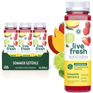 LiveFresh Sommer Gefühle (inkl. 3,00€ Pfand) Saft 12x250 ml
