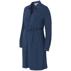 ESPRIT Maternity Damen Dress Nursing Long Sleeve Kleid, Dark Blue - 405, 40 EU