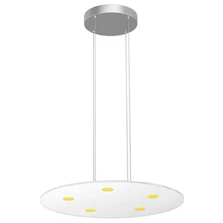 Evotec SUN LED 1-flg. Ø 57 cm rund Edelstahl/Glas
