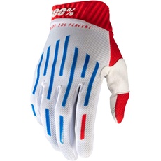 100% Ridefit Handschuhe, Erwachsene (Weiß/Blau, Klein)