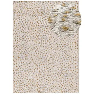 Atticgo Kurzflorteppich Grau / Creme Amara 160/230 cm , Hellgrau, Creme , Textil , Animalprint , Rechteckig , 160x230 cm , Oeko-Tex® Standard 100 , antistatisch, für Fußbodenheizung geeignet, pflegeleicht , Teppiche und Böden, Teppiche