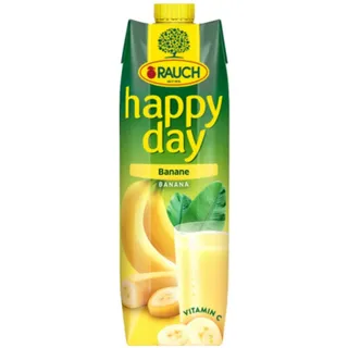 Rauch Happy Day Banane Bananennektar Fruchtsaft Farbe gelb 1000ml