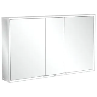 Villeroy & Boch My View Now Aufputz-Spiegelschrank, 3 Türen, mit integrierter Beleuchtung, mit Ein-/Ausschalter, Smart Home fähig, 1300x750x168mm, A4571300