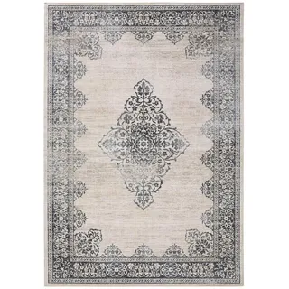 benuta Pop Teppich Laury Grau 200x300 cm , Textil , Orientalisch , Rechteckig , 200x300 cm , Gots , wasserabweisend , Teppiche und Böden, Teppiche