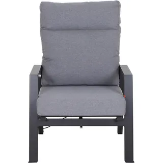 Siena Garden Loungesessel 72,5 x 82,5 x 99 cm Anthrazit