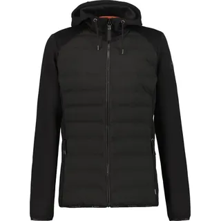 ICEPEAK Aikera Hybrid Softshelljacke für Herren, Größe:M, Farbe:Schwarz - Schwarz
