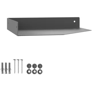 SOTECH Design Wand-Eckregal HOVER-IX 200 x 200 x 30 mm anthrazit, Wandmontage, Wandboard inkl. Befestigungsset für Bad Küche oder Wohnzimmer