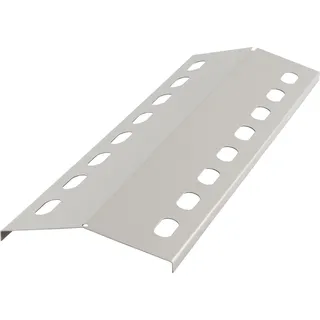 BBQ-Toro Edelstahl Flammenverteiler für Gasgrill | 39 x 12,5 cm | Brenner- und Flammenabdeckung - Silber