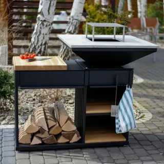 Kratki Feuerplatte Größe 0,5 cm Holz braun