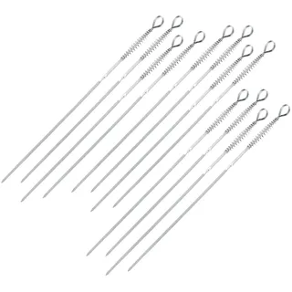 COM-FOUR Schaschlikspieße 42 cm Edelstahl silber