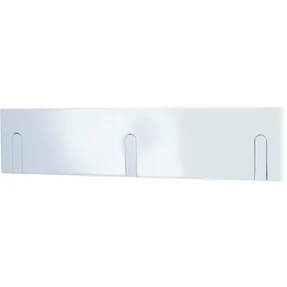 HAKU Garderobenleiste weiß, Massivholz, MDF - Maße: B 44 cm x H 10 cm x T 2 cm, Style: Industrial