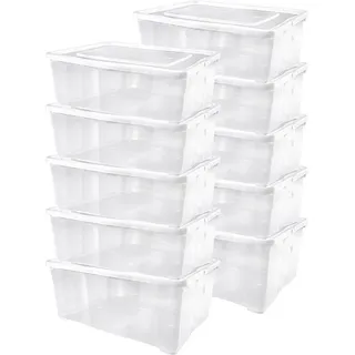 Alpfa Schuhbox 33 x 20 x 11 cm 10-tlg. transparent