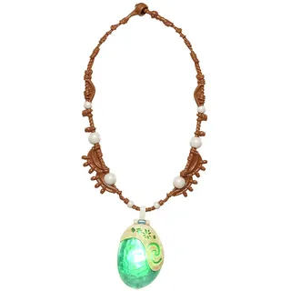Disney JAKKS Pacific Vaiana Herz von Te Fiti Magische Muschelkette, offiziell lizenziert, Kinderkostüm, Leuchtkette für Mädchen, lässt sich öffnen und enthüllt ein leuchtendes Design, 3+