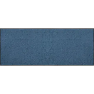 Erwin Müller Fußmatte Mainz, Schmutzfangmatte, Sauberlaufmatte uni jeans Größe 30x100 cm - rutschfest, pflegeleicht, für Fußbodenheizung geeignet (weitere Farben, Größen)
