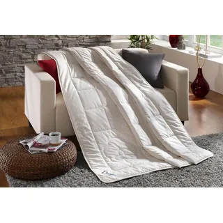 Dreams Baumwollbettdecke Baumwolldecke Classic, Füllung: 100% Baumwolle, Bezug: 100% Baumwolle, sehr gute Atmungsaktivität und optimale Feuchtigkeitsregulierung weiß 155 cm x 220 cm