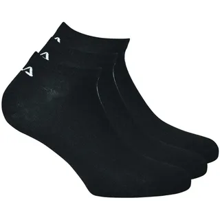 Fila Sneakersocken 3er Pack Schwarz 39-42