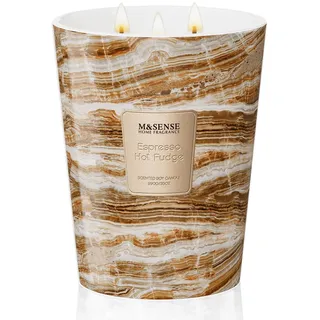 M&SENSE 990g Duftkerze Groß|Espresso-Hot-Fudge Duftkerzen im Glas|Natürliche Sojawachs Kerzen|Entspannende Aromatherapie | Geschenk für Frauen & Männer,Weihnachten|150h Brenndauer & 3 Docht