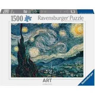 Puzzle, 1500 Teile, Ravensburger, Vincent Van Gogh: Die Sternennacht, 80x60cm, Art Kollektion