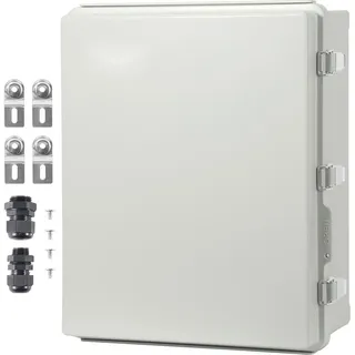Elektrischer Anschlusskasten für den Außenbereich - Elektrogehäuse aus ABS-Kunststoff - Edelstahlriegel - IP67 - 13,78 x 9,84 x 5,90 Zoll - Staubsicher und Wasserdicht - Elektrische