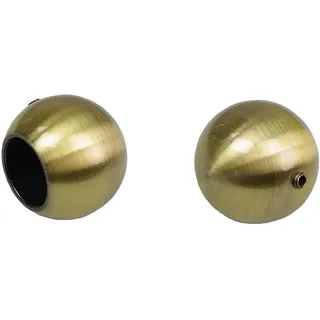 LIEDECO Gardinenstangen-Endstück »Bologna« für Gardinenstangen Ø 16 mm goldfarben