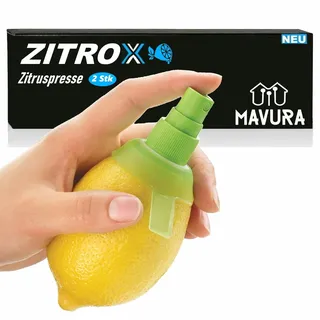 ZITROX Zitronensprüher Entsafter Zitronenpresse Citrusspray Zitruspresse Saft [2Stk]