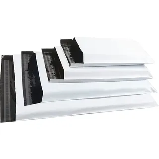 Rshuhx Groß Versandtaschen Plastik Versandbeutel Versandtueten Warensendung für Kleidung Textilien 50Stück Blickdicht Selbstklebend aus Verpackungen Transport Neues Material mit 4 Gemischt Größe