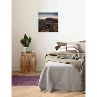 Komar Leinwandbild »Keilrahmenbild - Vulkanland - Größe 40 x 40 cm«, Baum-Blätter-Natur-Berge-Blumen-Foto-Jahreszeiten-Landschaft-Meer-Strand-Palmen, (Packung, 1 St.), Deutsches Qualitätsvlies (155 g/m2), bunt