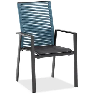 Niehoff Cervo Stapelsessel 63 x 65 x 95 cm anthrazit/blau