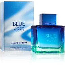 Banderas Perfumes – Blue Seduction Men Wave – Eau de Toilette für Herren – Langanhaltend – Frischer und legerer Duft – Fruchtige und aquatische Noten – Ideal für tagsüber – 100 ml