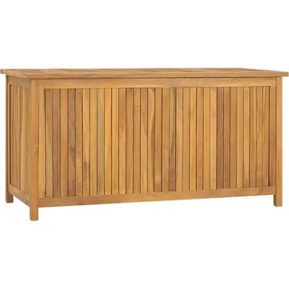 vidaXL Gartenbox 114x50x58 cm Massivholz Teak - Gartenbox - Gartenboxen - Holzbox - Outdoor Aufbewahrungsbox - Braun