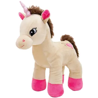 JoyToy Einhorn stehend 32 cm Beige