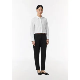 Comma, Chinohose mit Gürtel Schwarz 40