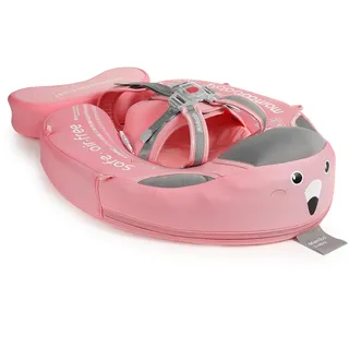 HECCEI Baby Schwimmring mit Sonnendach, Mambobaby Schwimmhilfe Robust Weich Wasserdicht Schwimmtrainer für Kinder 3 Monate bis 24 Monate