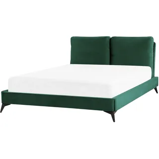 Beliani Polsterbett Grün , Textil , 140x200 cm , Schlafzimmer, Betten, Polsterbetten