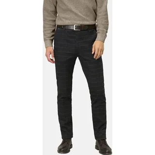 Anzughose BABISTA "Hose AMORISSO", Herren, Gr. 24, N-Gr, grau (dunkelgrau kariert), Obermaterial: 50% Baumwolle CO. 31% Polyester COOLMAX PES(Coolmax). 17% Viskose Birla CV Birla. 2% Elasthan EL., Hosen Anzughose