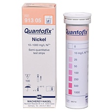 Quantofix 1138895 Nickel-Teststäbchen, 6 x 95 mm (Packung mit 100 Stück)