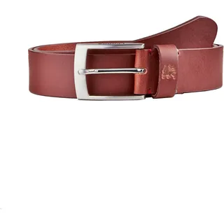 Ledergürtel LERROS "Gürtel 'BUD'", Herren, Gr. 85, braun (cognac), Leder, Gürtel Ledergürtel