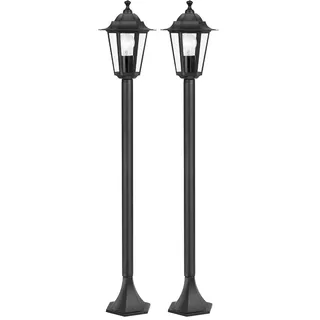 EGLO Außenleuchte Aluminium, H100, Ø20,5, ohne Leuchtmittel, schwarz