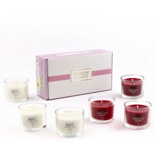 Yankee Candle Candle, Soja-Mischwachs Wachs, 6 gefüllte Votivkerzen, Gift Set, 6