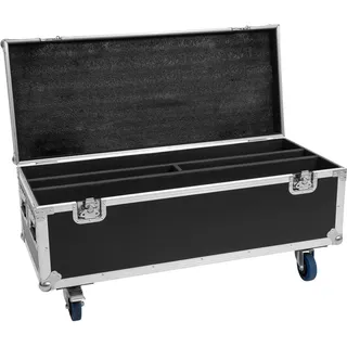 Roadinger Flightcase 2x LED TMH Bar-S120 mit Rollen | Truhen-Case mit Lenkrollen