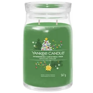 Yankee Candle Shimmering Christmas Tree Duftkerze 567 g grün