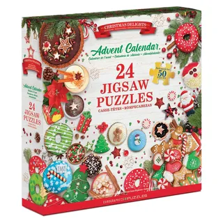 Eurographics Puzzle Adventskalender Weihnachten - 24 Puzzles - 50 Teile
