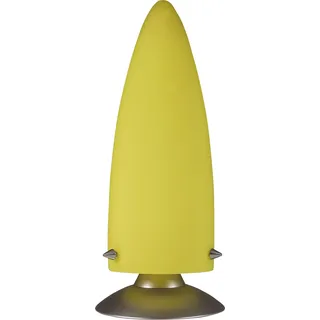 Näve Leuchten Tischleuchte mit E14 Tischleuchte mit E14 Tischleuchte - Glastischleuchte, Tischlampe in gelb, E14-Fassung - Gelb
