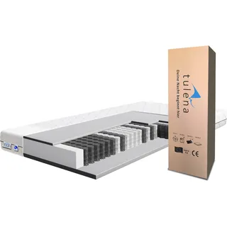 TULENA NOX Federkernmatratze Taschenfederkern Matratze 120 x 200 cm, H1 / H2, - Bezug waschbar - Basic