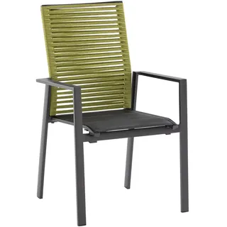 Niehoff Cervo Hochlehner 61 x 65 x 95 cm grau/grün/schwarz