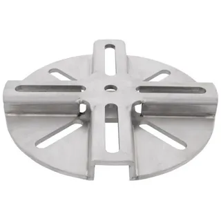 Doppler Schirmständer Adapterplatte VARIO Edelstahl Weiß