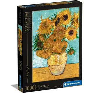 CLEMENTONI 31438 van Gogh Vase mit Sonnenblumen 1000 Teile,